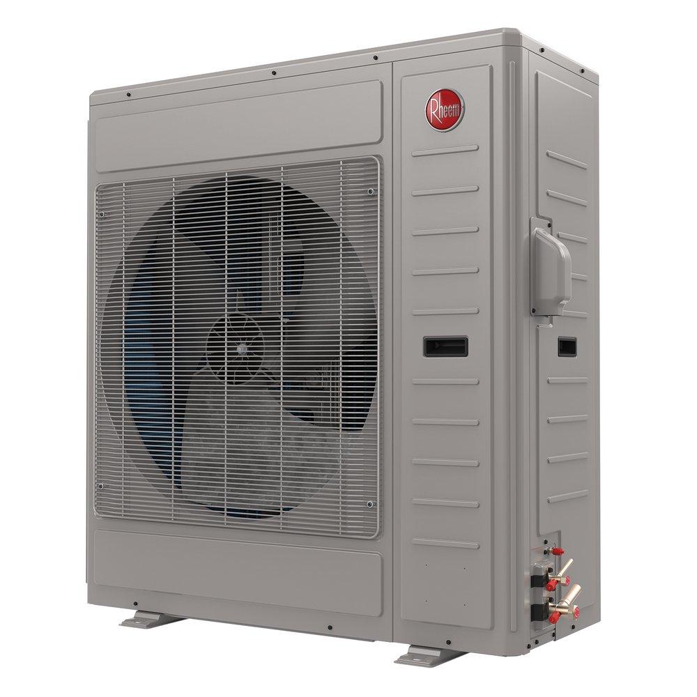 RHEEM Endeavor® Line Prestige® Series Endeavor® Line Prestige® Series 2 Ton - Up to 19.0 SEER2/10.0 HSPF2 - Inverter Driven Variable Speed - Side-Discharge Heat Pump - R-454B - 208/230/1