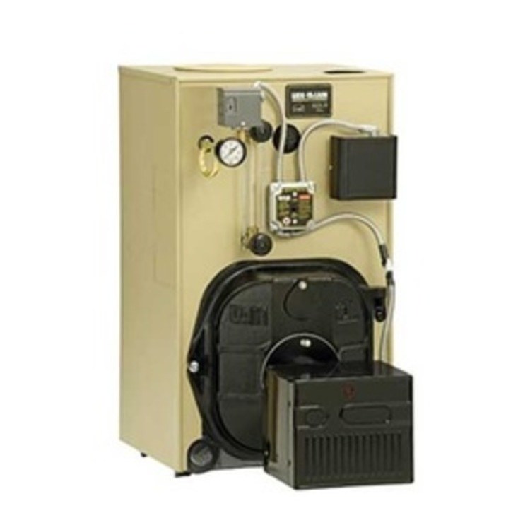 Weil-McLain 386701000 Steam Gold S4 Packaged 3 Section 85% 133K BTU Oil Boiler with Burner Natural Draft