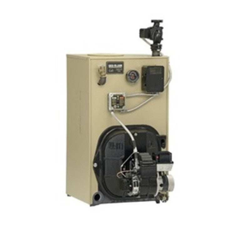 Weil-McLain 386701013 Water Oil Boiler Gold S4 Packaged 3 Section 86% 133K BTU with Burner Natural Draft