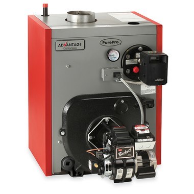 PurePro AOT-4E Advantage Four-Section ECM Oil-Fired Water Boiler with Burner and with Tankless Chimney