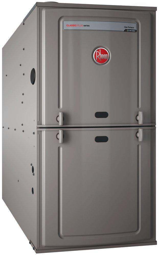 RHEEM Endeavor Line Classic Plus Series 80% 150K Upflow/Horizontal Standard NOx Furnace 24.5"