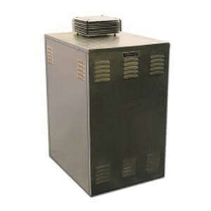 Thermo Dynamics OTF‑1600 aluminum oil‑fired 273K BTU pool heater with Beckett AFG burner